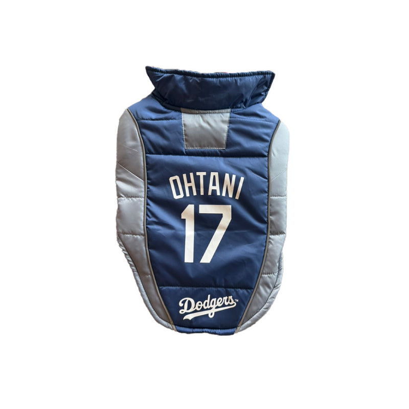 3月末まで【まとめ買いセール最大30％OFF】MLB公式 ドジャース 大谷翔平選手モデル パッファー ベスト ユニフォーム