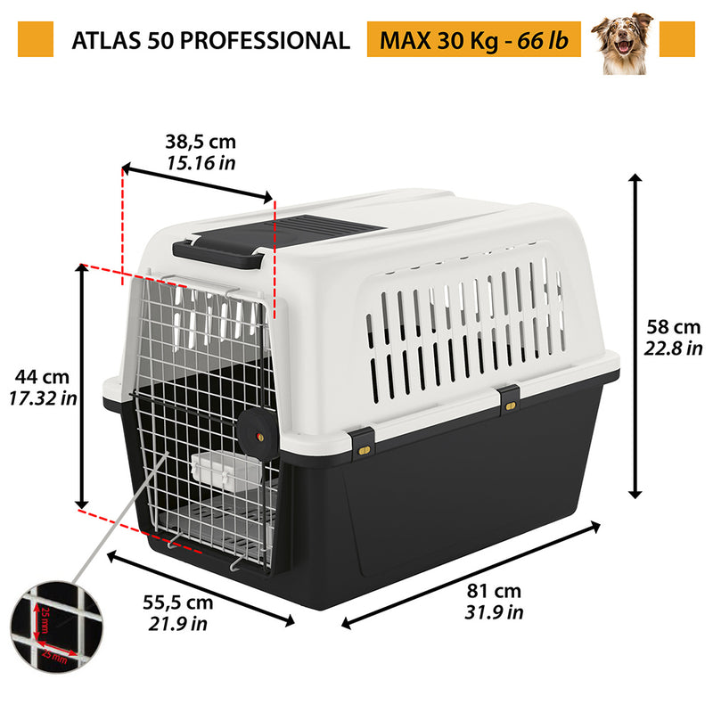 ペットキャリー 大型犬用 アトラス プロフェッショナル atlas 4サイズ展開 飛行機IATA航空輸送基準をクリア