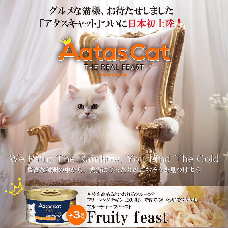 【予約販売】【30％OFF】アタス　キャット　フルーティーフィースト 70ｇ 選べる3種類