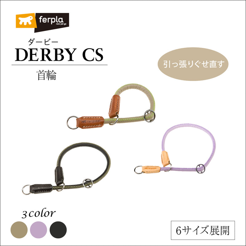 引っ張りぐせを直す首輪 ダービー DERBY チョーク カラ—　サイズ６展開