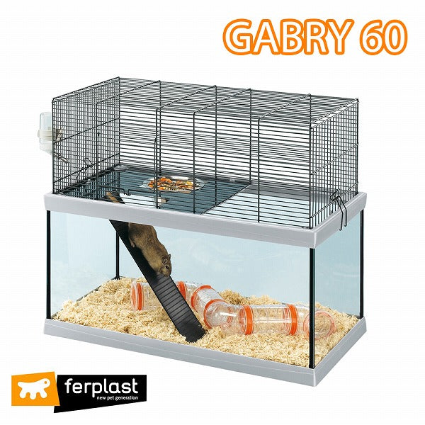 小動物用ケージ ハウス  ガブリー GABRY 60 ハムスター スナネズミ 2階建  マウス フルセット