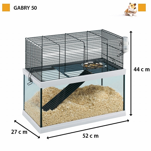 小動物用ケージ ハウス ガブリー GABRY 50 ハムスター スナネズミ 2階建 フルセット